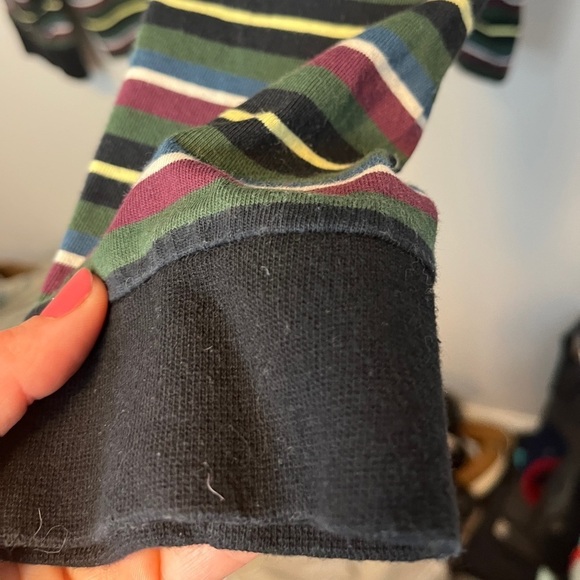 Welcome Skateboards Surf Stripe Spooky Text Long Sleeve T-Shirt sz M - Picture 10 of 10